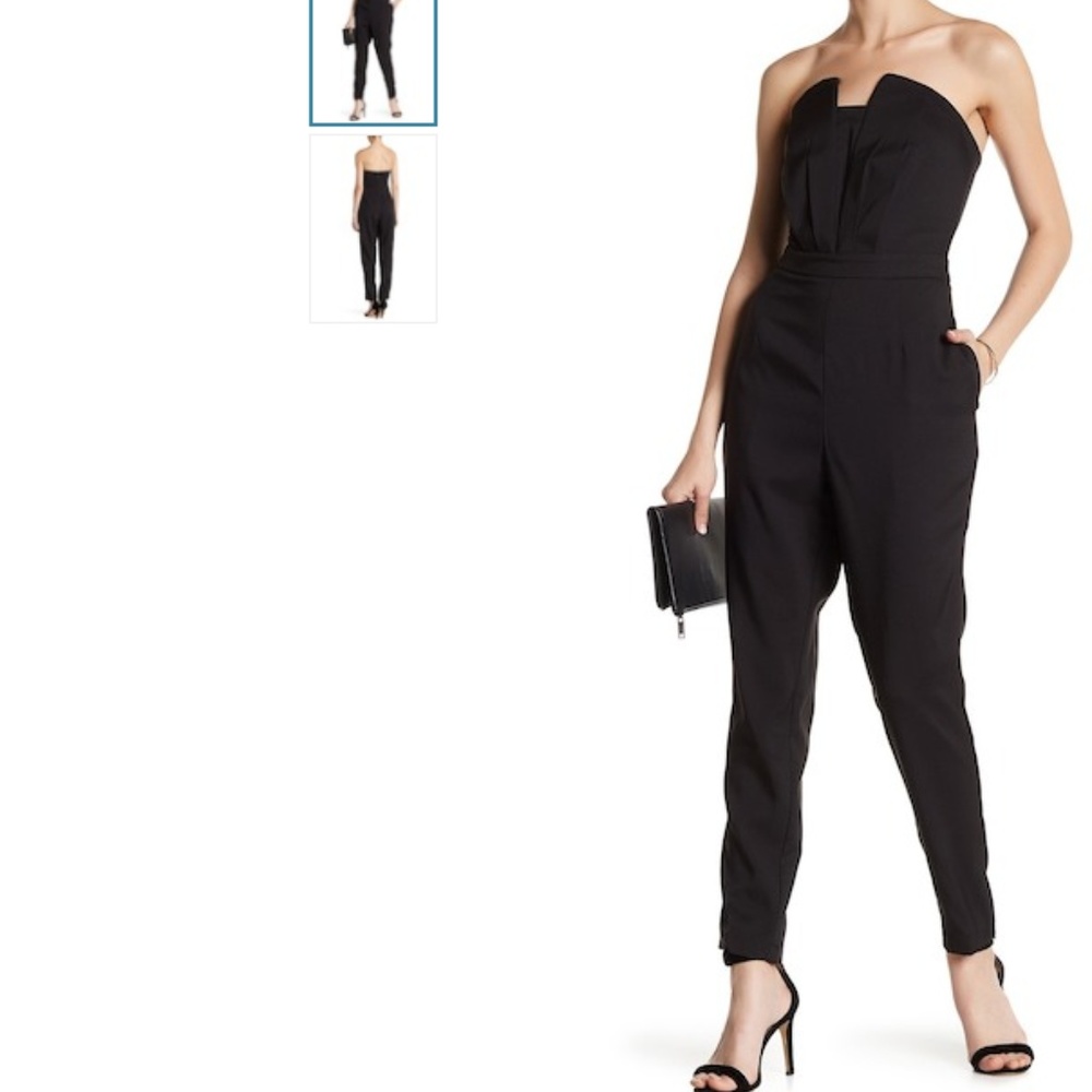 Adelyn Rae Strapless Jumpsuit